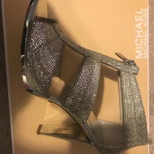 Micheal Kor’s sparkle heels